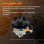 Power Steering Pump for Mercedes-Benz ML320 ML350 ML430 ML500 (1998–2004)