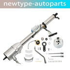 32" Stainless Steel Tilt Steering Column w/ Key & 9 Bolt Adapter for