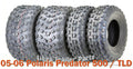 Set of 4 Sport ATV Tires 21x7-10 & 22x11-10 for Polaris Predator 500 (2005–2006)