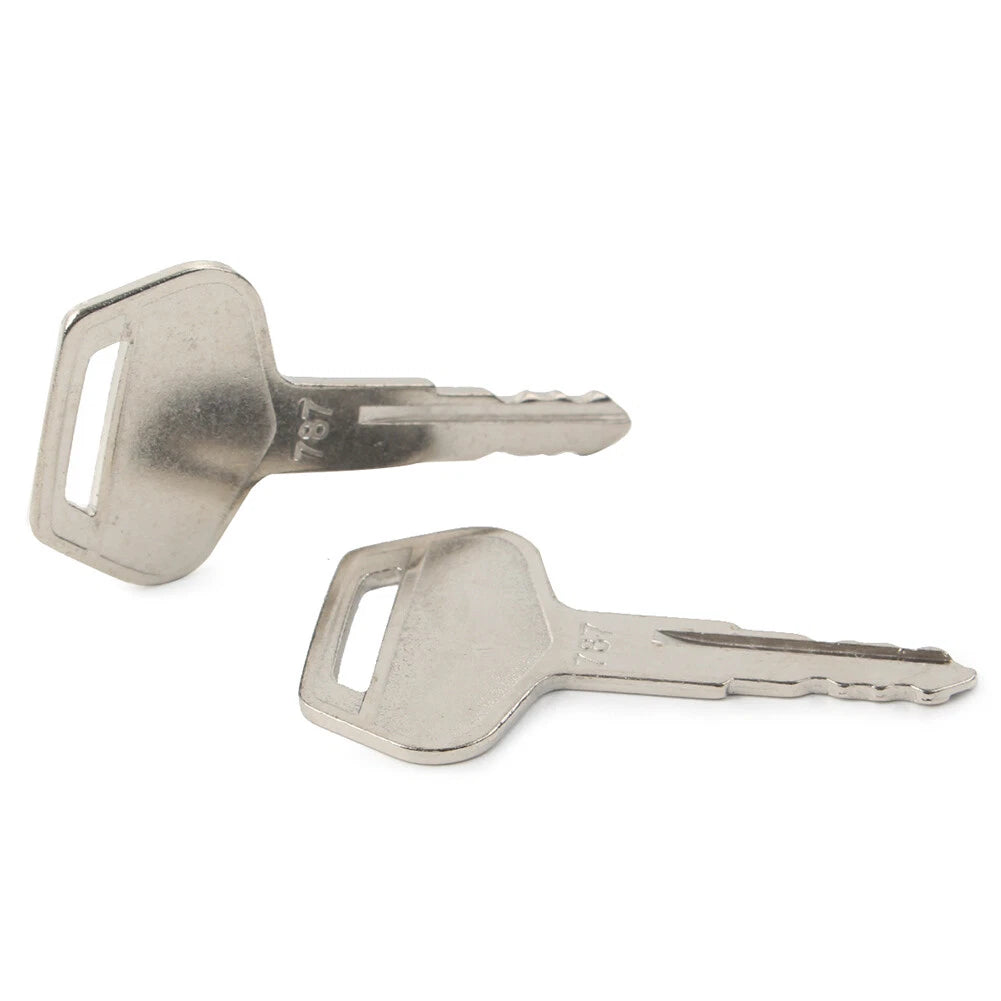 2 Pcs Ignition Keys 787 TR261434 for Komatsu Excavator (Dozer Loader)