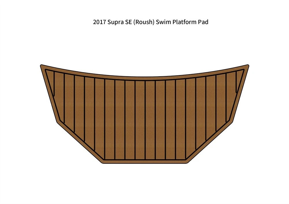 Swim Platform Step Mat for 2017 Supra SE (Roush) - EVA Foam Teak Deck Flooring