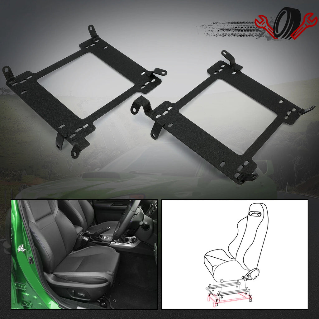 Set of 2 Racing Seat Base Bracket Rails for Subaru Impreza WRX STI (1993–2007)