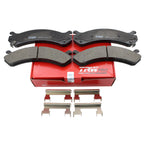 Set of 4 TRW Pro Metallic Slotted Brake Pads for Cadillac Chevrolet GMC Hummer