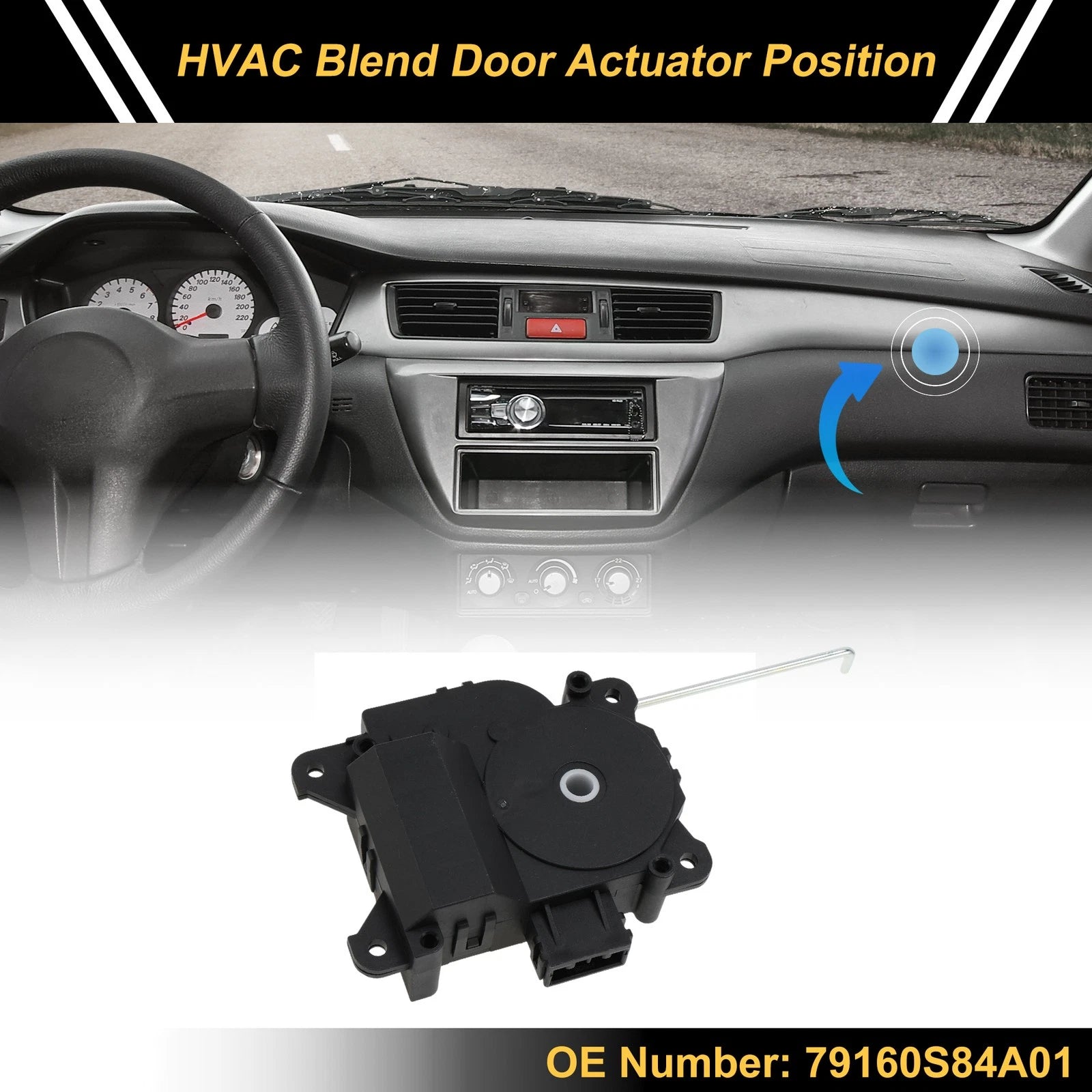 HVAC Heater Blend Door Actuator for Honda Accord (2001) No. 79160S84A01