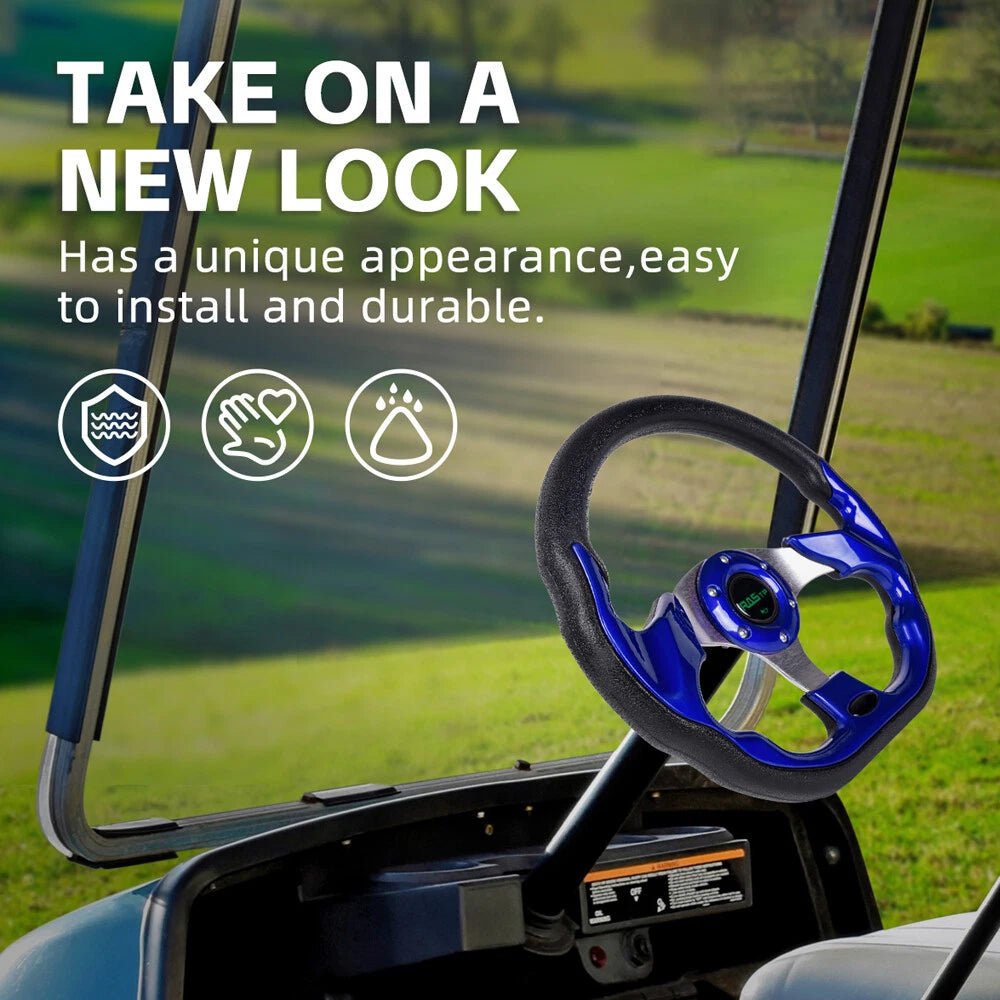 320mm Blue Steering Wheel for EZGO TXT RXV Yamaha Club Car