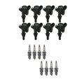 Set of 8 NGK Ignition Coils & Platinum Spark Plugs for Ford Explorer F-150 Navigator (V8)