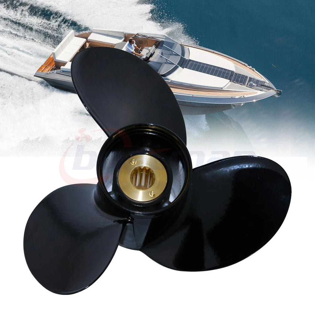 Boat Propeller 10 3/8x13 for Mercury Outboard Motor (25-70HP, Aluminum, 13 Spline)