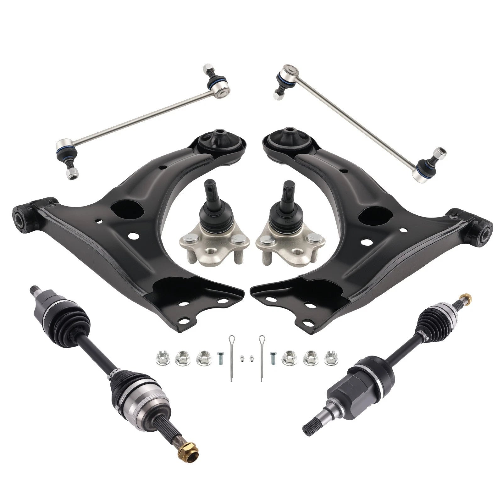 CV Axle Shaft + Front Lower Control Arms for Toyota Corolla (2003–2008)