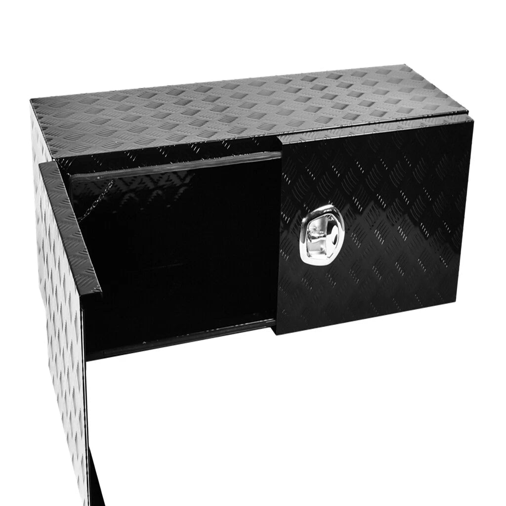 60" x 18" x 18" Black Aluminum Tool Box for Pickup Truck (Fits )