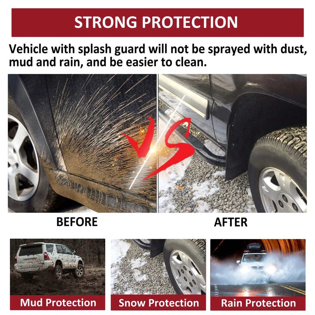 Set of 4 Mud Flaps Splash Guards for Chevy Silverado Suburban Tahoe (2001–2014)