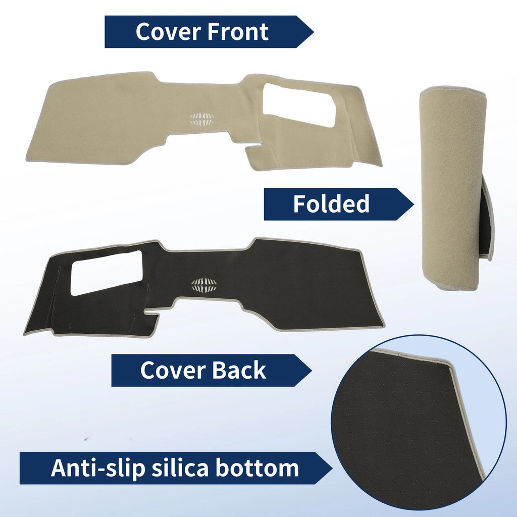 Dash Cover for Mazda CX-60 (2024–2026) with HUD, Polyester, Beige