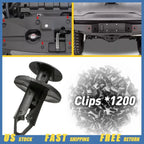 1200PCS 8mm Bumper Retainer Clips for Universal Vehicles (Auto Parts)