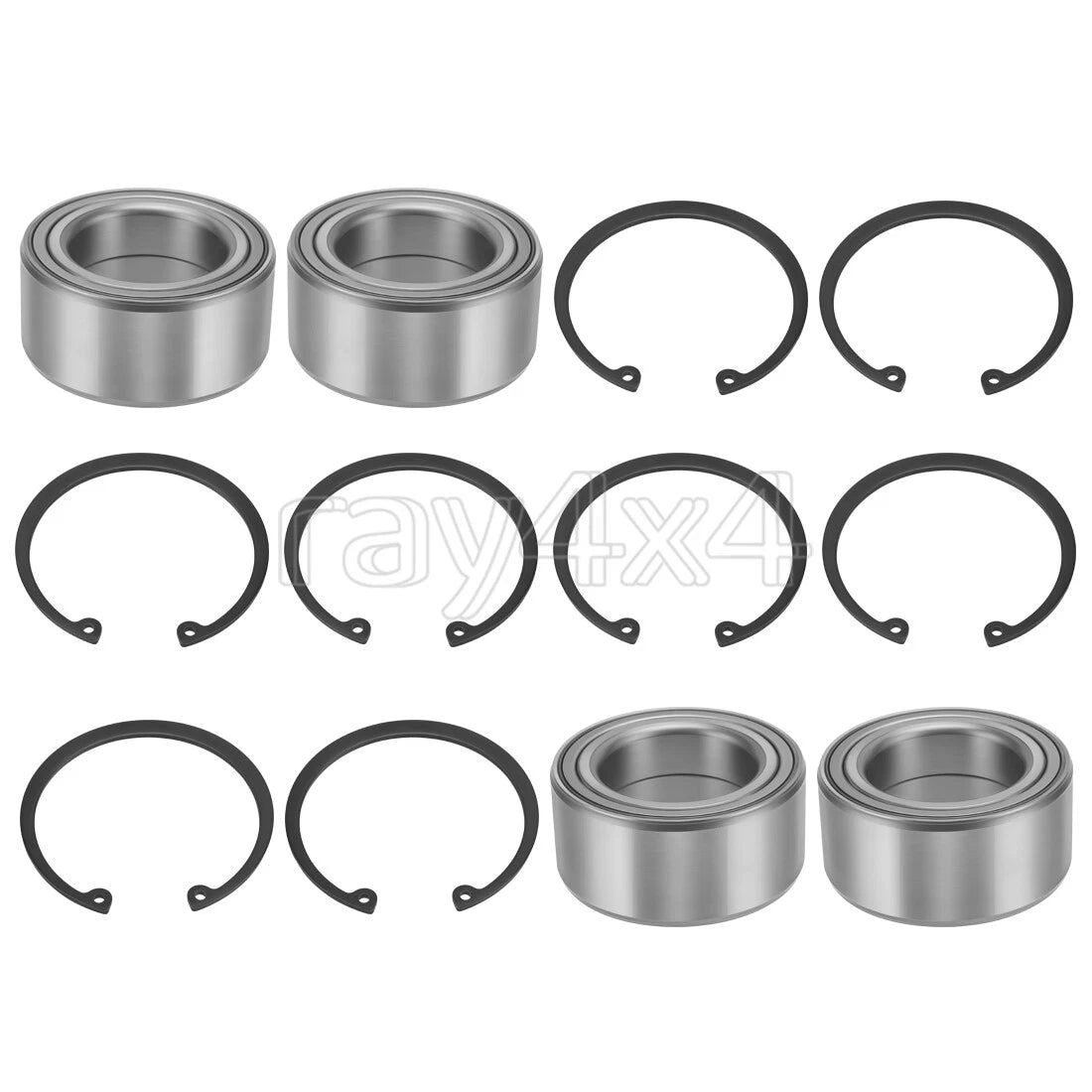 Set of 4 Front Rear Wheel Bearings Kit for Polaris RZR 1000 900 RS1 Turbo (2011–2022)