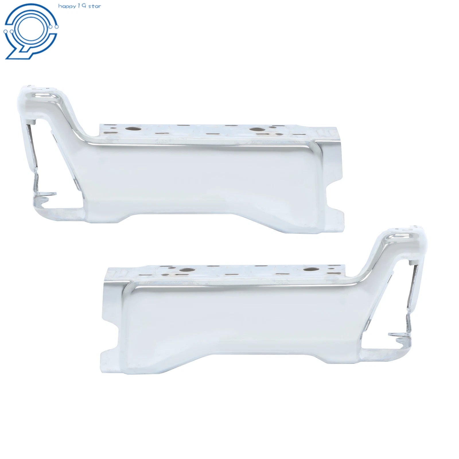 Chrome Pair Rear Back Bumper End Caps for Ford F250 F350 F450 (2023–2025)