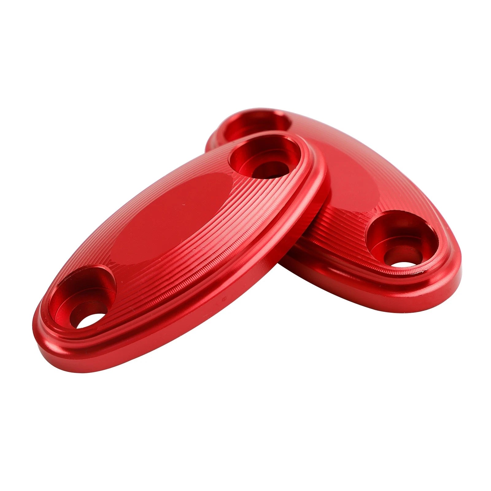 CNC Aluminum Red Mirror Block Off Plates for Honda CBR500R CBR600RR (2013–2020)