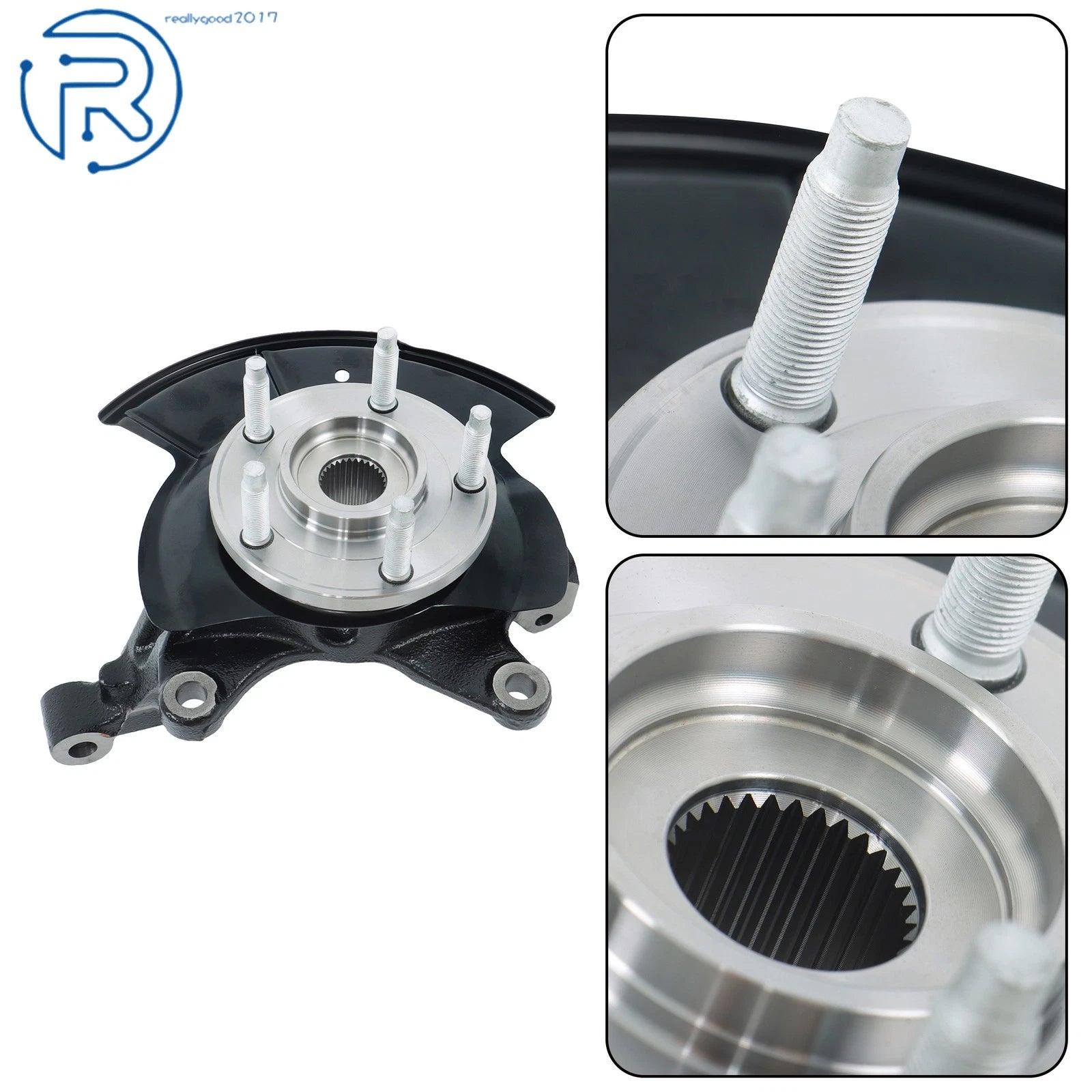 Front Left Steering Knuckle Wheel Hub Bearing for Ford Edge (2007-2010)