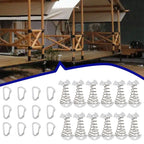 Set of 12 Outdoor Deck Anchors for Tent and Furniture Stability