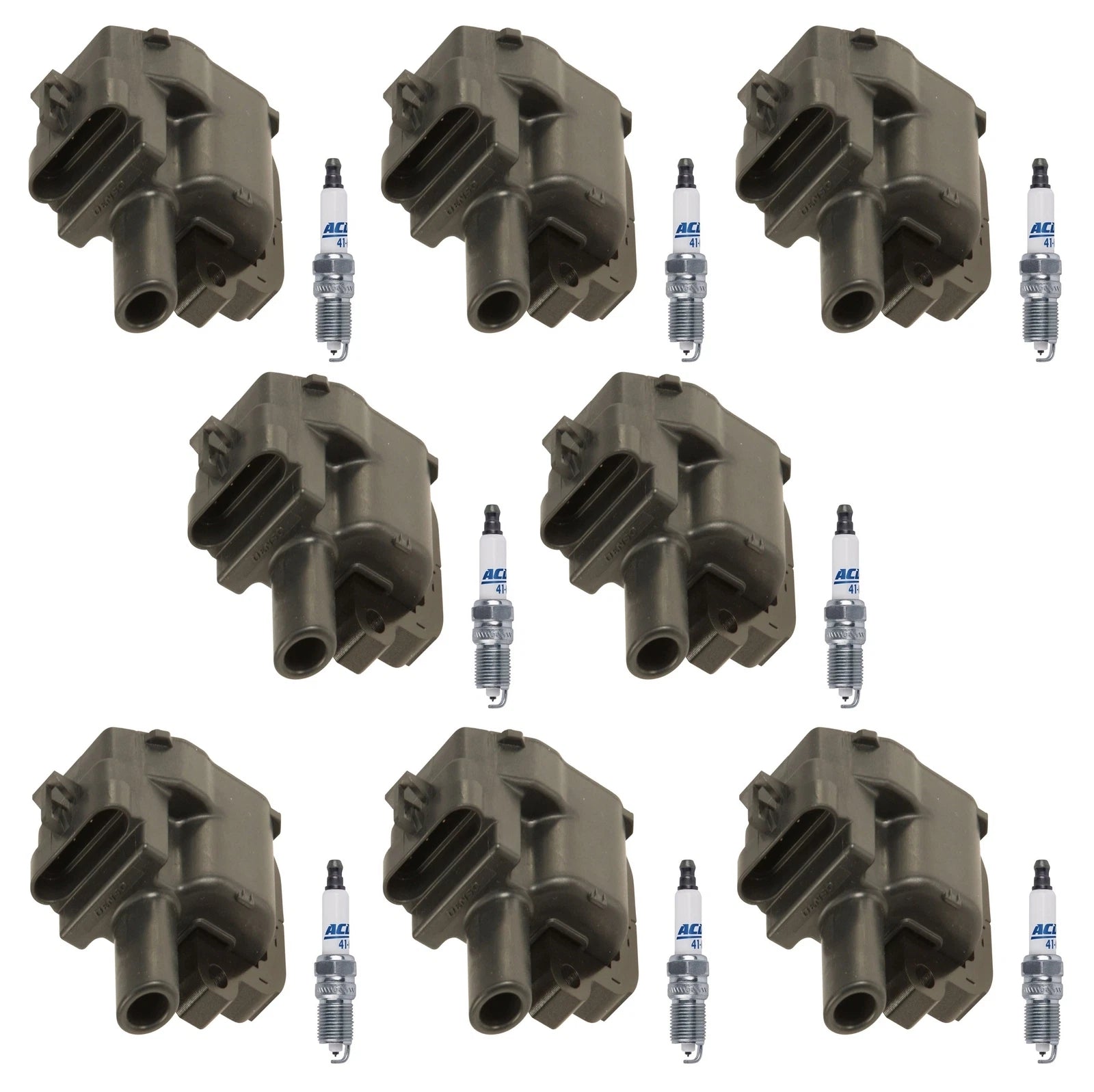 Set of 8 Ignition Coils & 8 Spark Plugs for Chevy Corvette 5.7L (1997–2004)