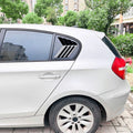 Black Side Rear Window Louvers Shutter Vent Cover for BMW 1 Series (2005-2011)