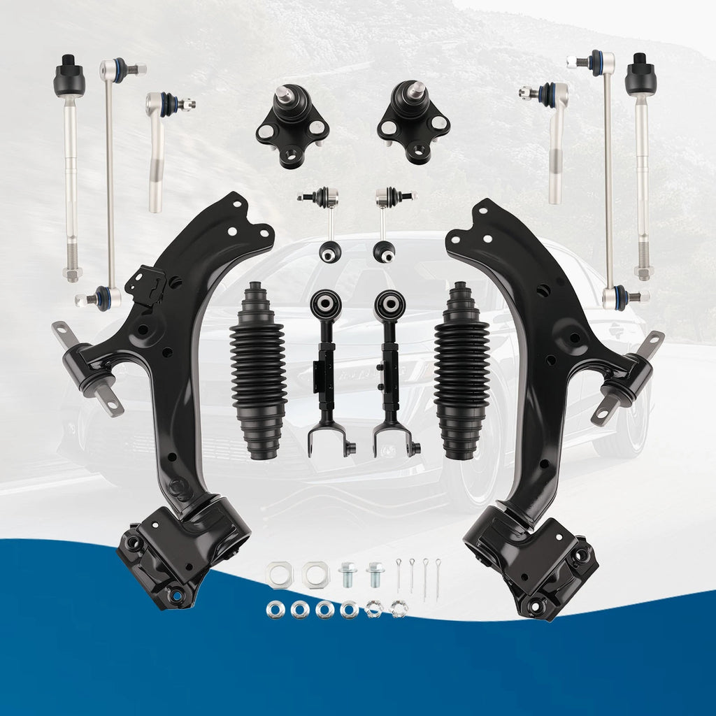 14-Piece Control Arms Tie Rods Sway Bar Link Kit for Honda CR-V (2012–2014)