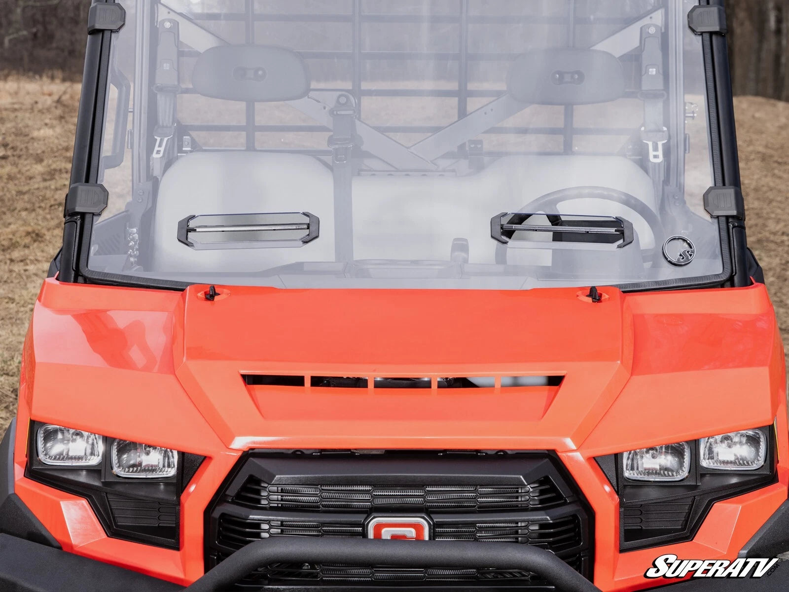 Scratch Resistant Vented Full Windshield for Gravely Atlas JSV (2023+)