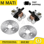 Front Brake Calipers & Disc Rotors for Yamaha YFM350 Wolverine 350 (1995–2006)