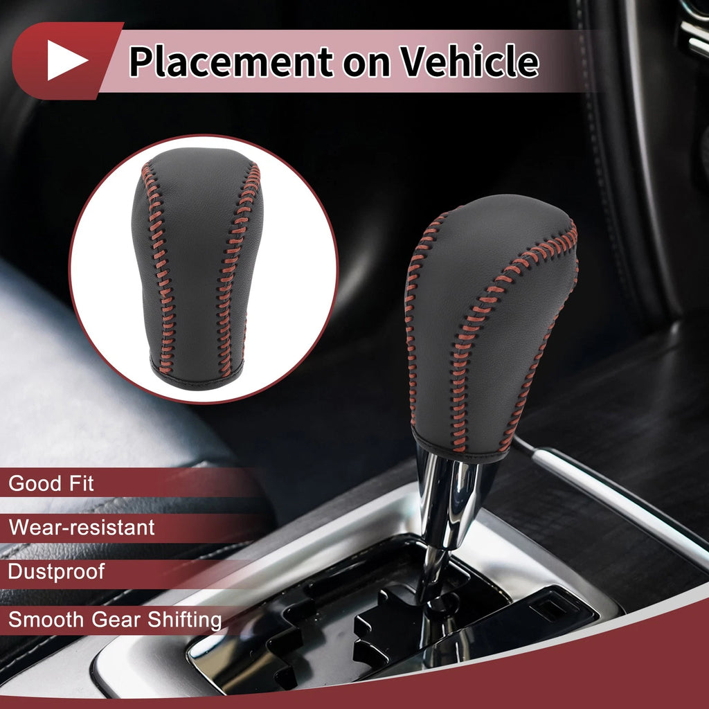 1 Pc Gear Shift Knob Cover for Mazda CX-5 (2013–2014) Black Brown