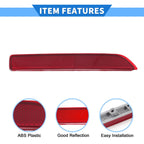 Rear Left Bumper Reflector No. 265658990B for Nissan Murano (2016–2023) Red