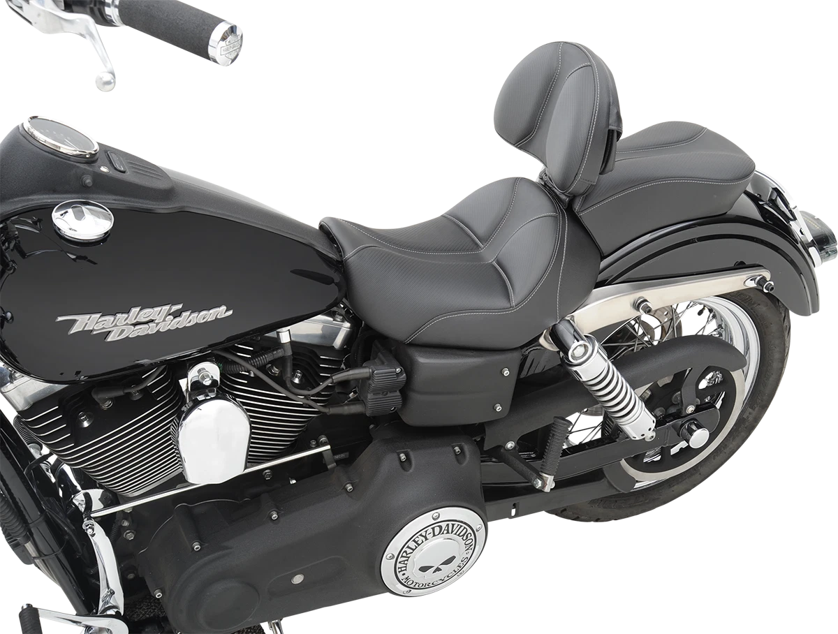 Saddlemen Dominator Pillion Pad for Motorcycle (Standard Reach, Black)