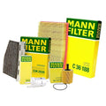 Mann Oil Air Carbon Cabin Fuel Filter Service Kit for Audi A3 Quattro (2006–2013)