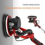 225mm 1250W Dustless Wall Polishing Machine with Long Rod & LED