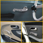 Chrome Billet Aluminum Door Manual Handle Crank Window Winder for Universal Cars
