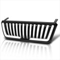 Vertical Fence ABS Front Bumper Grille Frame w/LED Light Bar for Ford F150 (2004–2008)