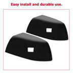 Gloss Black Side Mirror Cover Caps for Toyota Tundra Sequoia (2007-2019)