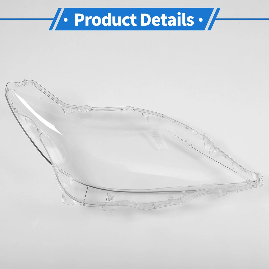 1 Pcs Headlight Lens Cover for Lexus LS460/LS600 (2010–2012) PC Clear