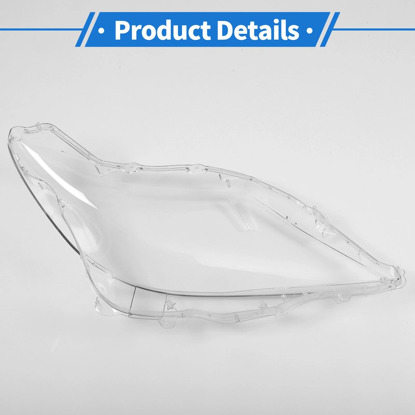1 Pcs Headlight Lens Cover for Lexus LS460/LS600 (2010–2012) PC Clear