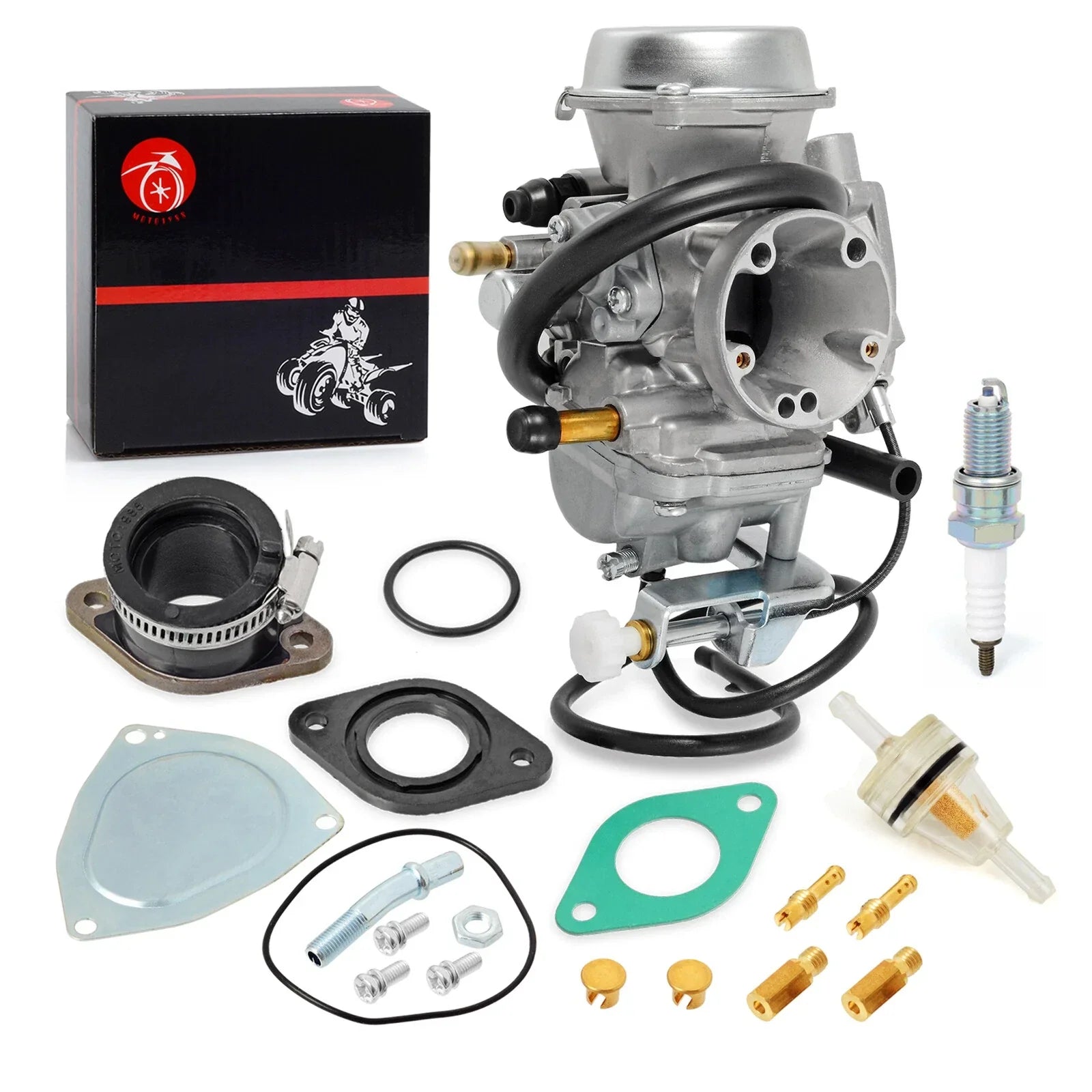 Carburetor w/ INTAKE PIPE 2x4 for Suzuki Quadsport Z250 LTZ250 (2004–2009)