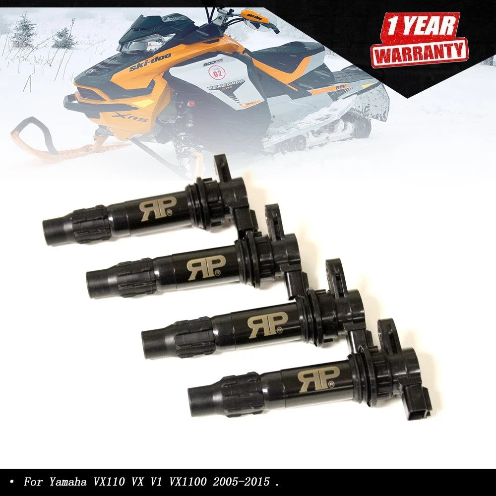 Set of 4 Ignition Coils for Yamaha VX110 VX V1 (2005–2015)