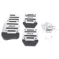 Anti-Slip Foot Rest Throttle Brake Clutch Pedal for Universal Manual Silver