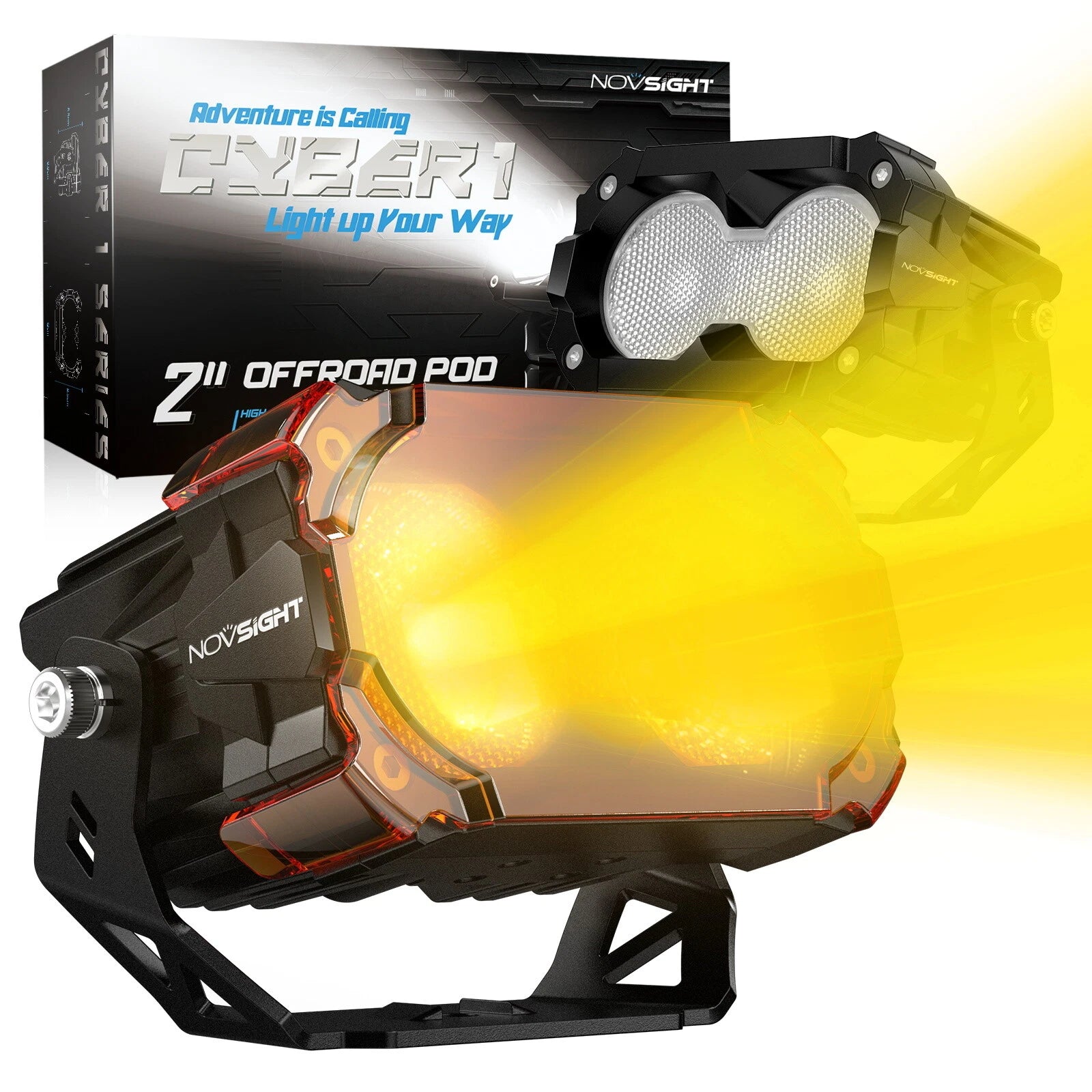 2X 4.5" LED Work Light Pods for Jeep Truck SUV ATV (Off Road)