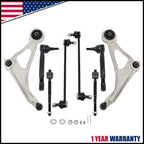 Set of 8 Front Lower Control Arm Ball Joints Tie Rod End for Nissan Altima (2015–2018)
