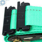 17 PCS Tie-Down Set for E Track Rails with Ratchet Straps and D-Rings