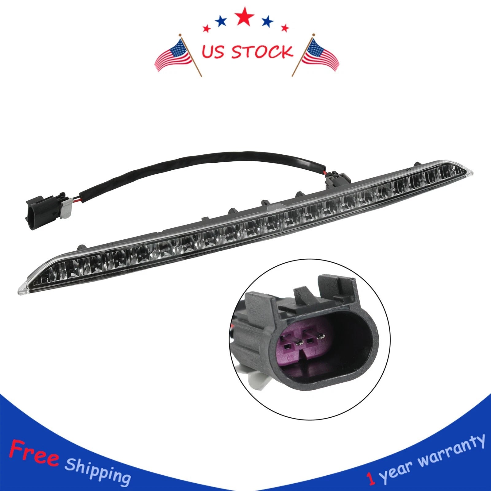 Center LED Third Brake Light for Ford Edge (2015–2020)