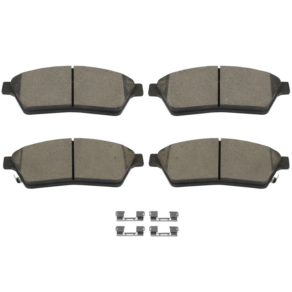 Set of 4 Front Ceramic Brake Pads for Cadillac SRX (2011–2016)