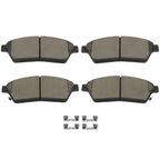 Set of 4 Front Ceramic Brake Pads for Cadillac SRX (2011–2016)