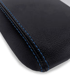 Leather Console Lid Armrest Cover for Hyundai Elantra (2017–2020) Blue Stitch