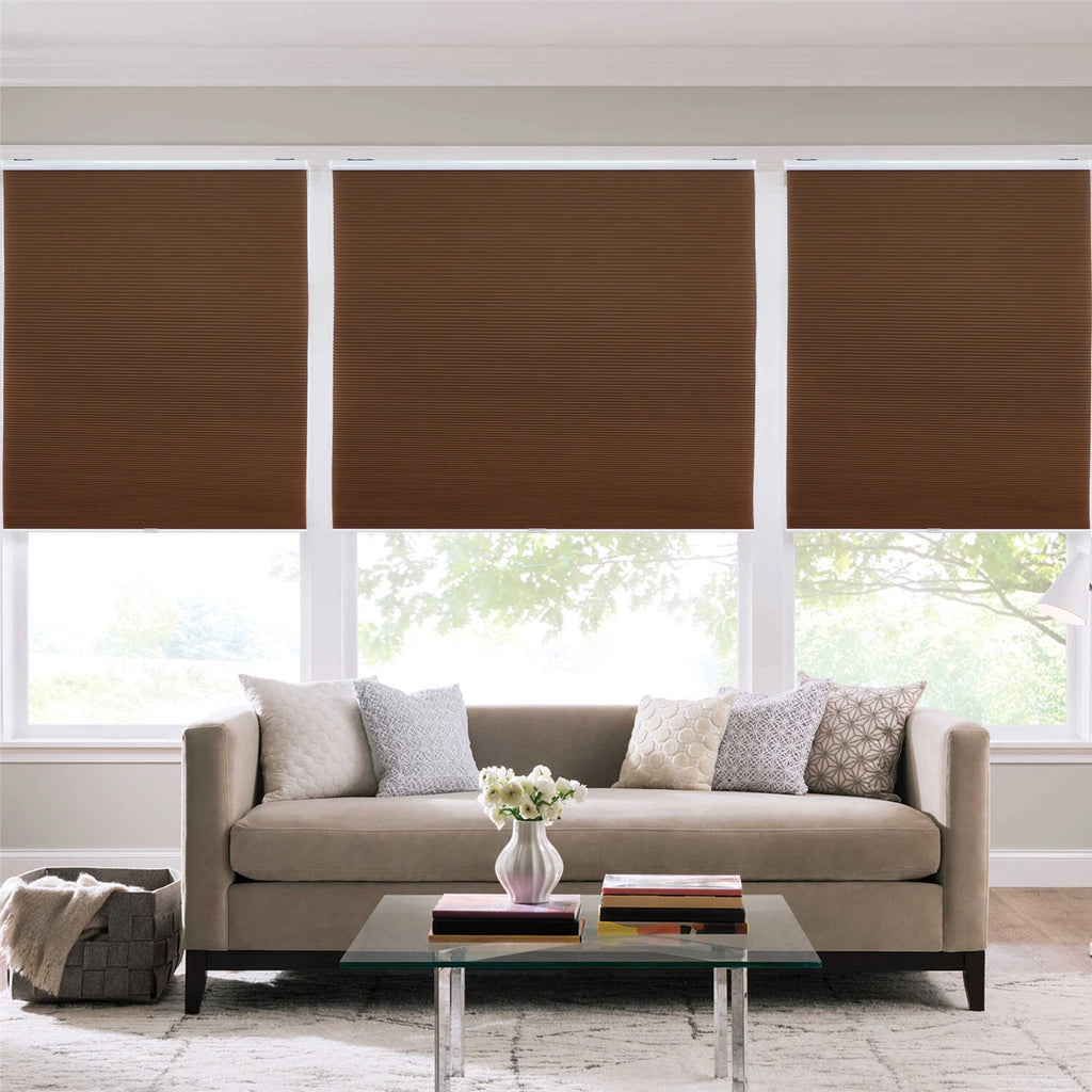 Cordless Cellular Shades for Window (40" W x 64" H)