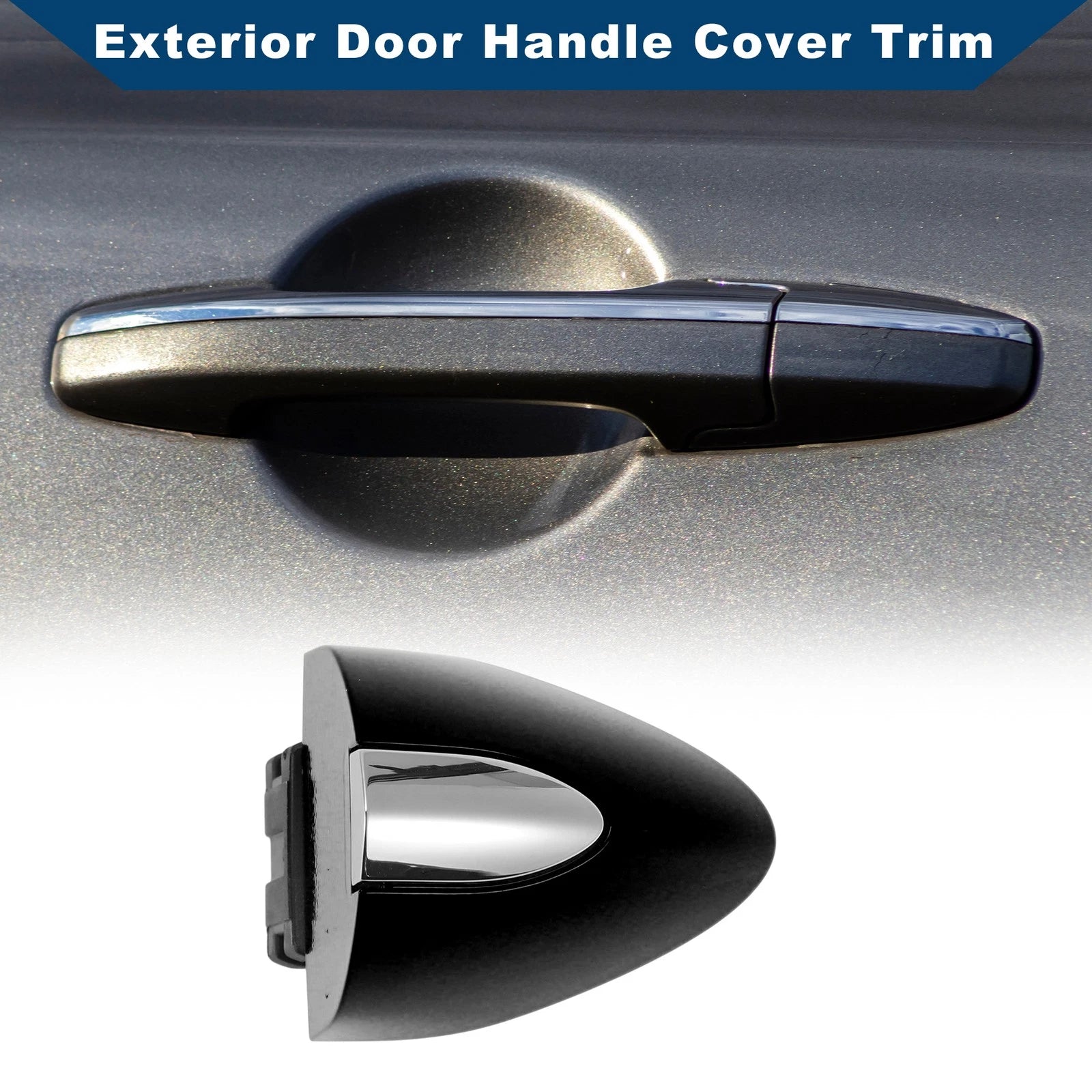 Exterior Door Handle Cover Trim for Buick LaCrosse (2017–2019) Matte Black