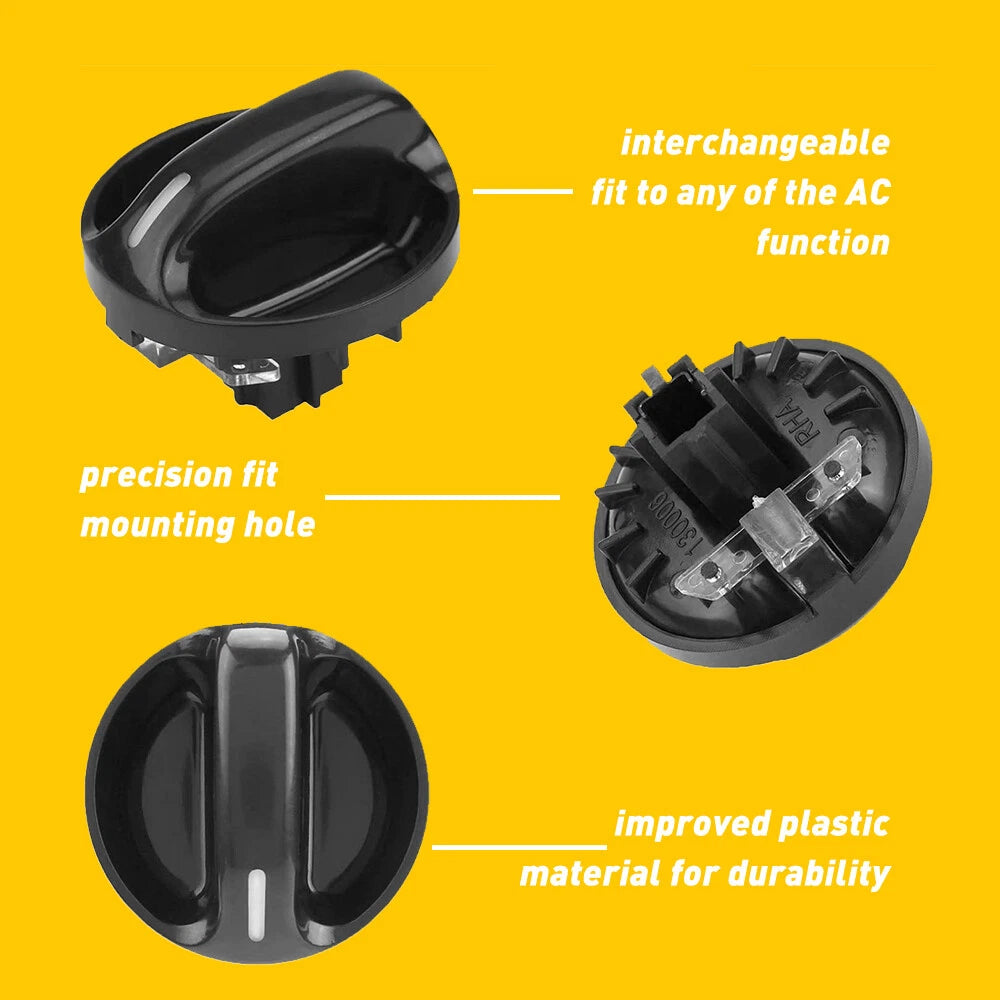 Set of 3 Control Knob Switches for Toyota Tundra (2000–2006)