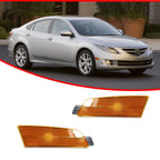 Amber Lens Front Fender Side Marker Reflector Lights for Mazda 6 (2009–2013)